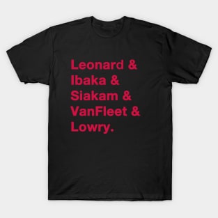 2019 Raptors Greats Red T-Shirt